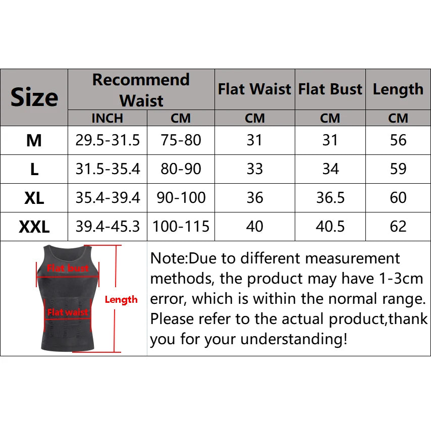 YBFDO Men Body Shaper Slimming Compression Vest Undershirt Seamless Waist Trainer Tank Top Belly Control Weight Loss Shapewear